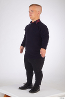  Jerome black jeans black oxford shoes blue sweatshirt casual dressed standing whole body 0002.jpg